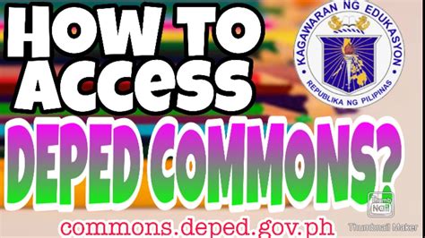 How to access DepED Commons .